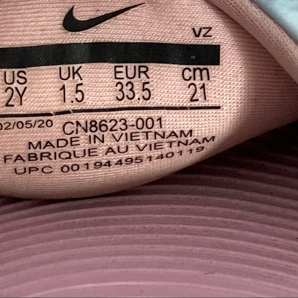 Nike pink girls blossom floral slides sandals girls 2 - Picture 8 of 8